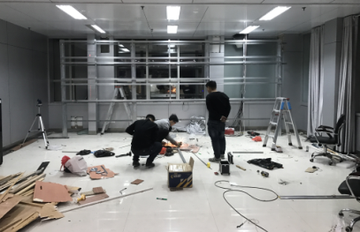 滨州市科学技术局升级改造项目施工现场图1